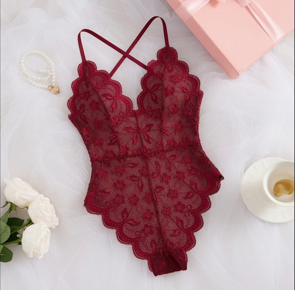 Bodysuit Dentelle Rouge - One Piece